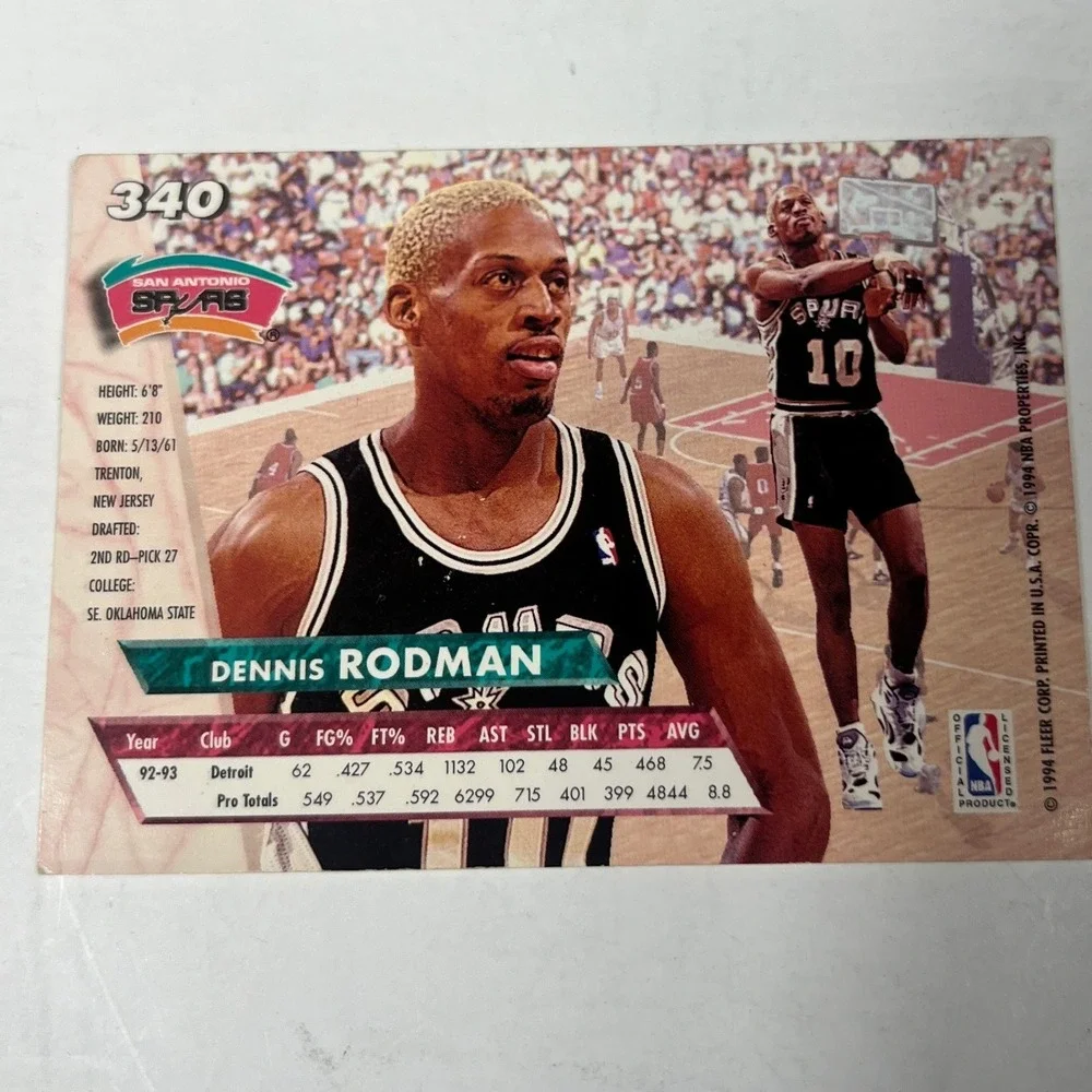1993 1994 Ultra Michael Jordan Dennis Rodman San Antonio‎ Spurs Basketball Card